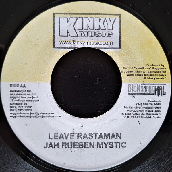 Sizzla / Jah Rueben Mystic - Too Much Informa / Leave Rastaman (7"")