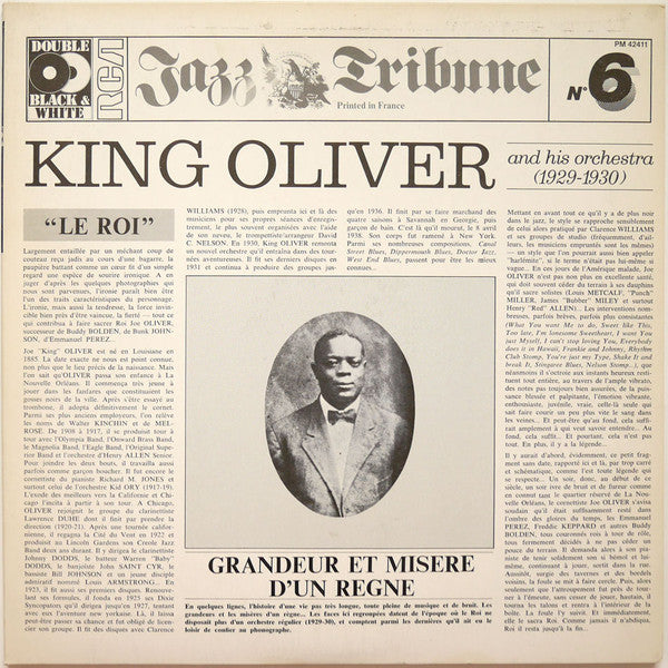King Oliver And His Orchestra* - Jazz Tribune No.6: King Oliver And His Orchestra (1929-1930) (2xLP, Comp, Gat)