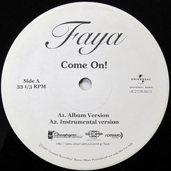 Faya* - Come On! / She's On Fire (12"", Promo)