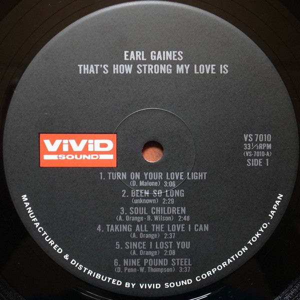 Earl Gaines - That's How Strong My Love Is (LP, Comp)