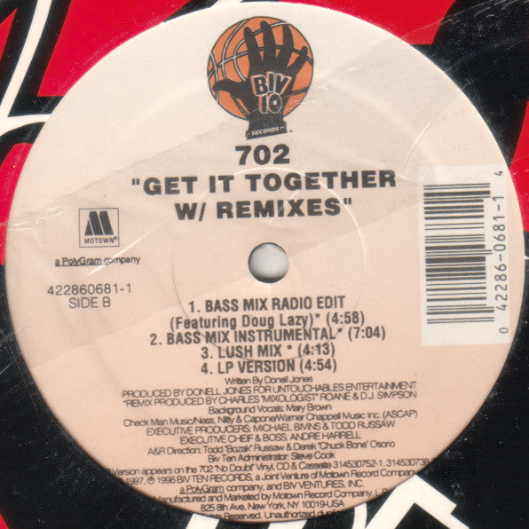 702 - All I Want / Get It Together (W/ Remixes) (12"")