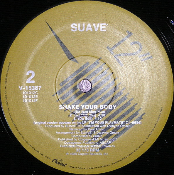 Suavé - Shake Your Body (12"")