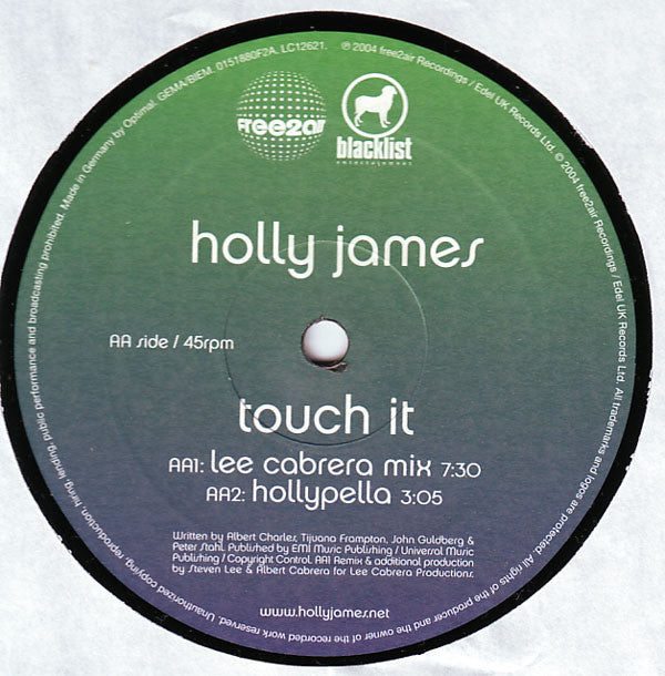Holly James - Touch It (12")