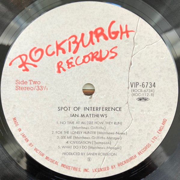 Ian Matthews* - Spot Of Interference (LP, Album)