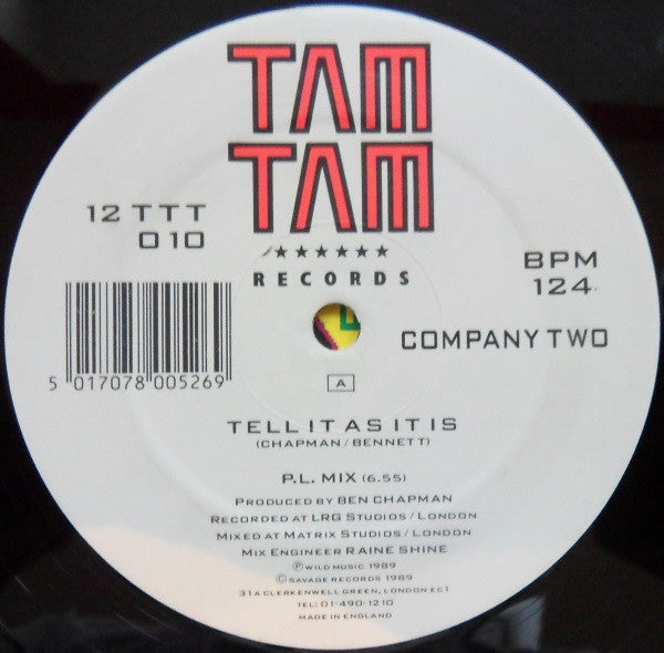 Company 2 - Tell It As It Is (12"")