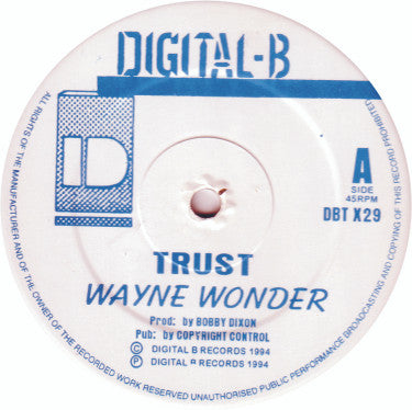 Wayne Wonder / Buccaneer - Trust / Easy Street (12")