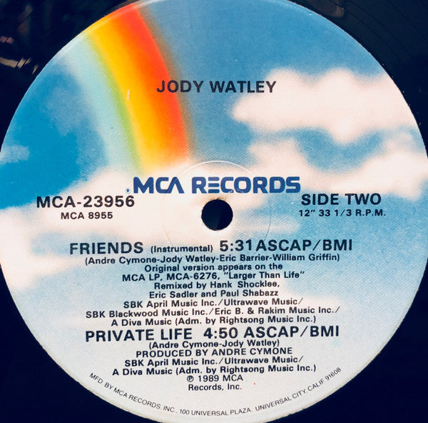 Jody Watley With Eric B. & Rakim - Friends (12"", Single)