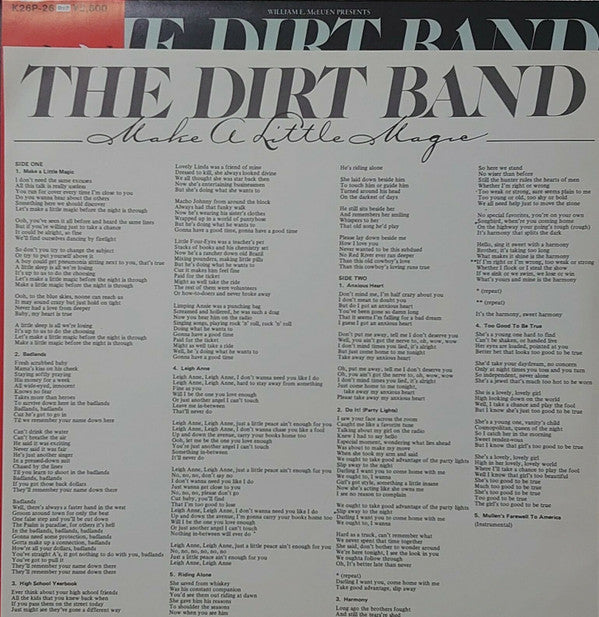 The Dirt Band - Make A Little Magic (LP, Album)