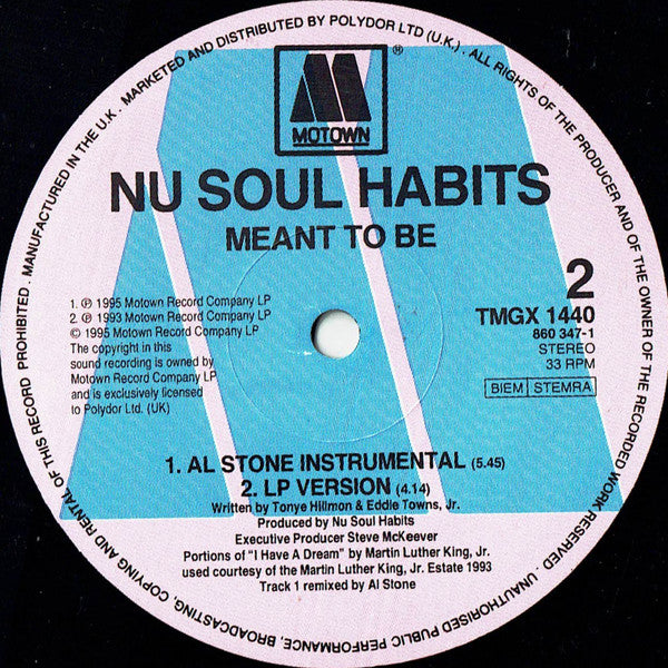 Nu Soul Habits - Meant To Be (12"", Single)