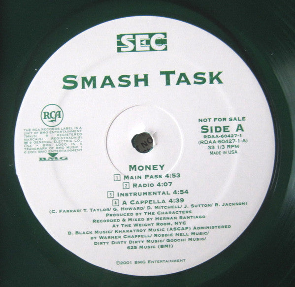 Smash Task - Turn It Up / Money (12", Promo, Gre)