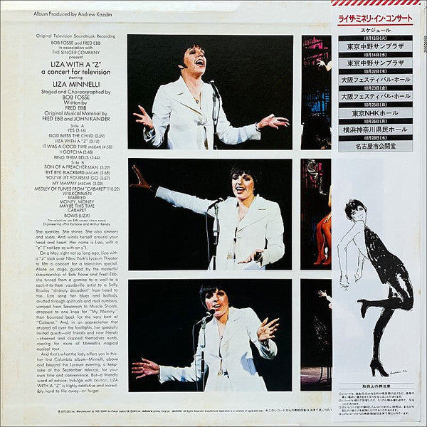 Liza Minnelli - Liza With A "Z" (A Concert For Television) (LP, Album, RE)
