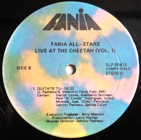 Fania All-Stars* - ""Live"" At The Cheetah (Vol. 1) (LP, Album, Son)