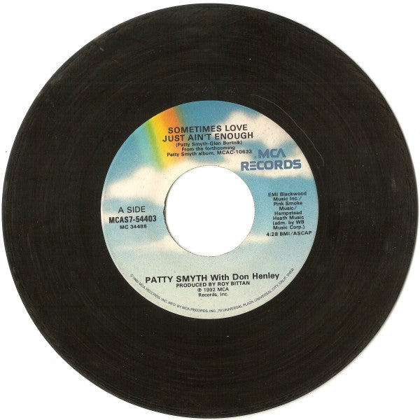 Patty Smyth With Don Henley - Sometimes Love Just Ain't Enough / Out There (7", Single)