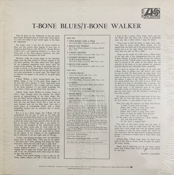 T-Bone Walker - T-Bone Blues (LP, Album, Mono, RE, RM)