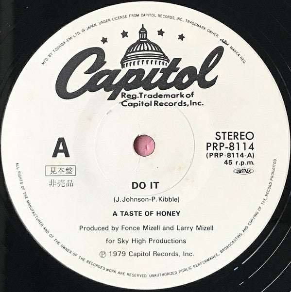 A Taste Of Honey - Do It Good / I Love You (12"", Single, Promo)