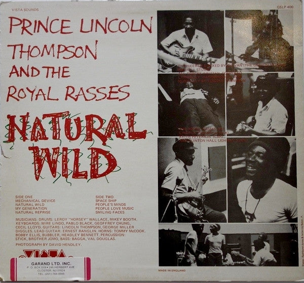 Prince Lincoln Thompson - Natural Wild(LP, Album, RE)