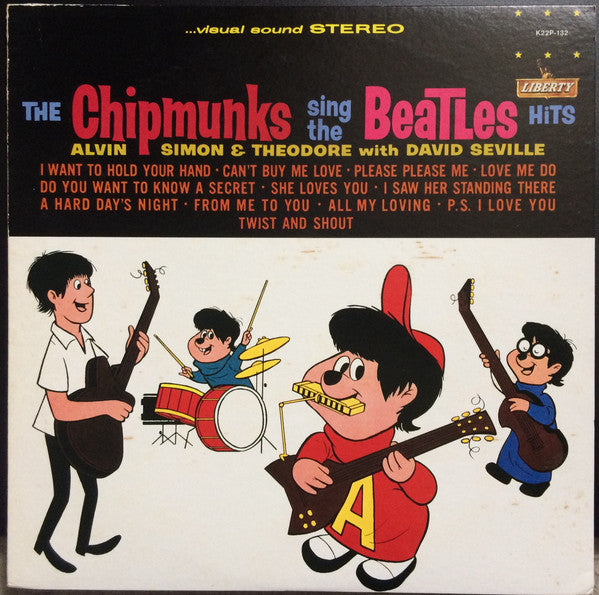 The Chipmunks - The Chipmunks Sing The Beatles' Hits (LP, Album, RE)