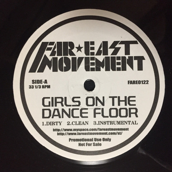 Far East Movement - Girls On The Dance Floor (12"", Promo)