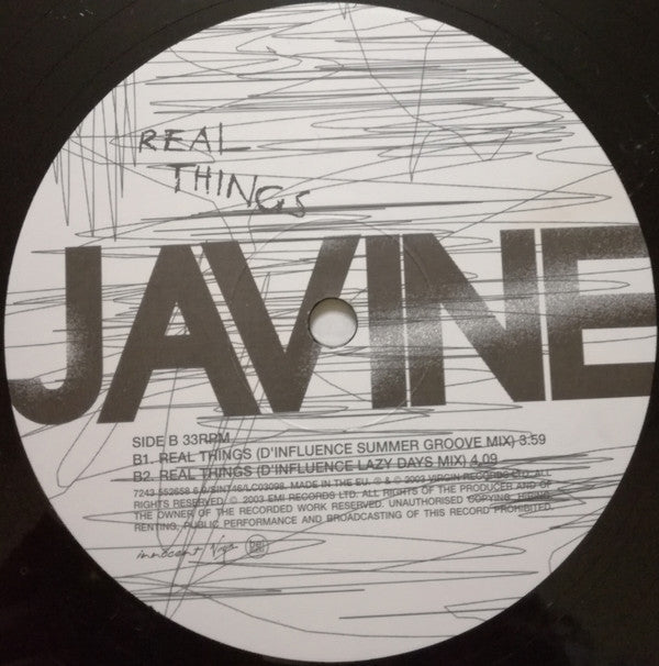 Javine - Real Things (12"")