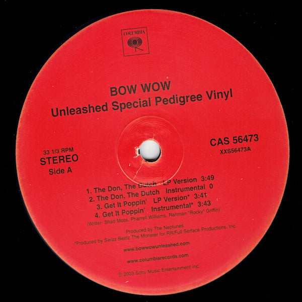 Bow Wow - Unleashed Special Pedigree Vinyl (12"", EP, Promo)