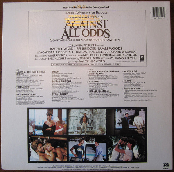 Various - Against All Odds (Music From The Original Motion Picture ...