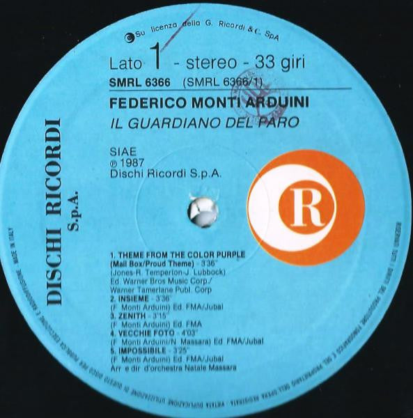 Federico Monti Arduini - Il Guardiano Del Faro (LP, Album)