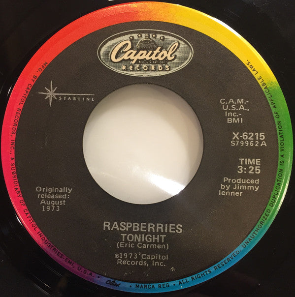 Raspberries - Go All The Way / Tonight (7"", Single, Mono, RE, Spe)