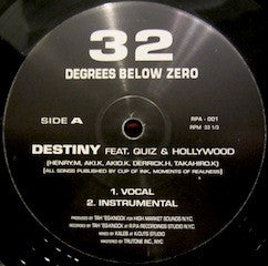 32 Degrees Below Zero - Destiny / Fallen Angel (12"")