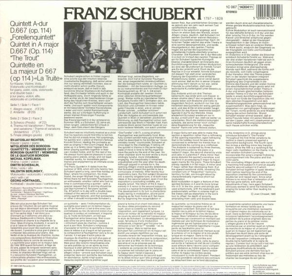 Franz Schubert - Quintett A-dur ""Die Forelle""(LP, Album)