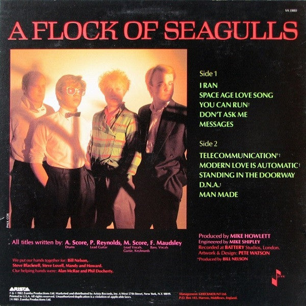 A Flock Of Seagulls - A Flock Of Seagulls (LP, Album)