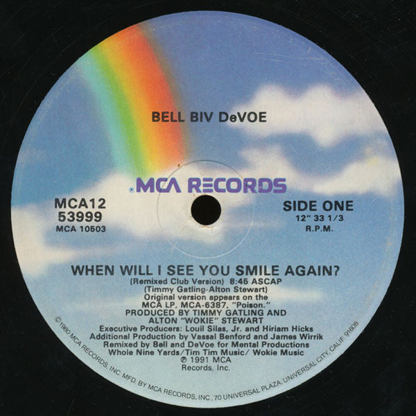 Bell Biv Devoe - When Will I See You Smile Again? (12"", Single)