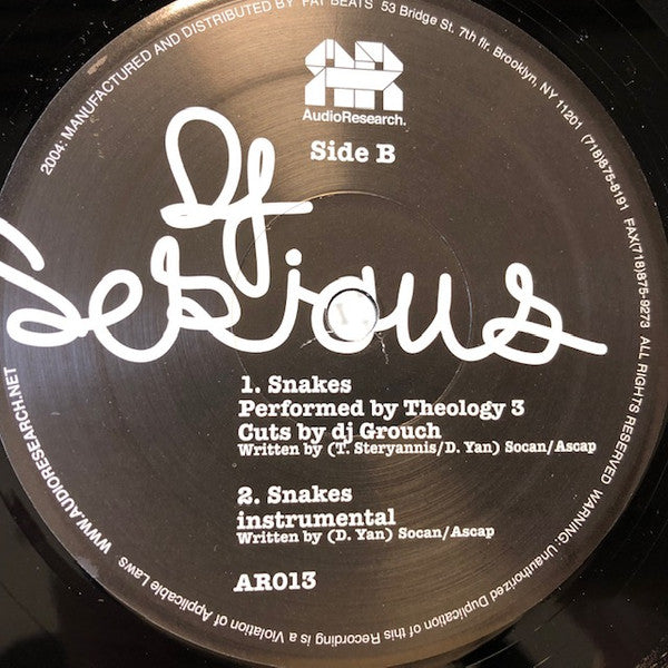 DJ Serious - Again / Snakes (12"", Promo)