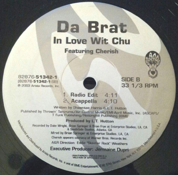 Da Brat - In Love Wit Chu (12"")