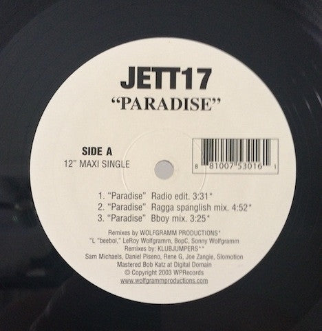 Jett17 - Paradise (12"", Maxi)