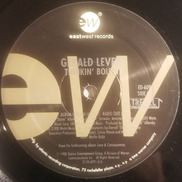 Gerald Levert - Thinkin' Bout It (12"", Single, Promo)