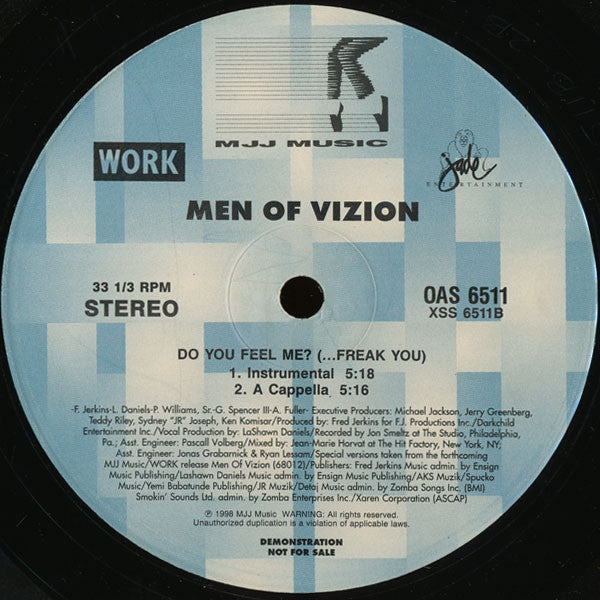 Men Of Vizion - Do You Feel Me? (...Freak You) (12", Single, Promo)