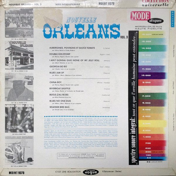 Various - Nouvelle Orleans Vol. 3 (LP, Comp, Mono)