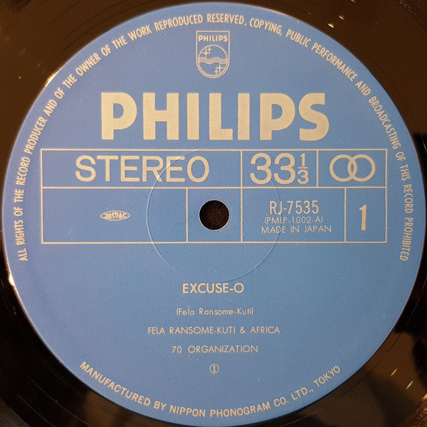 Fela Ransome Kuti* & Africa 70 - Excuse O (LP, Album)