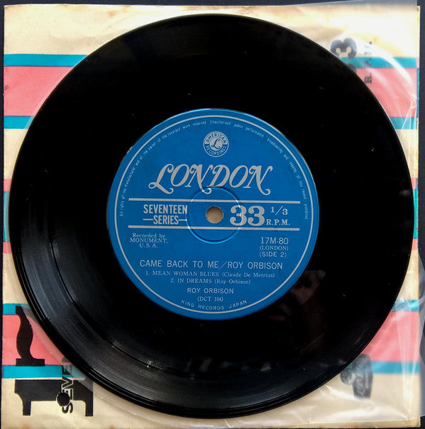 Roy Orbison - Come Back To Me (7"", EP)