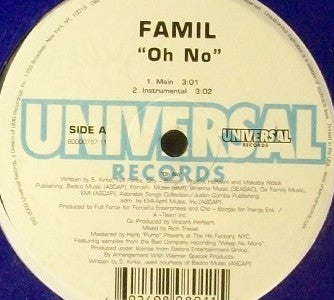 Famil - Oh No (12", Single)