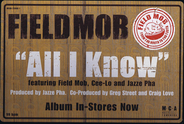 Field Mob - All I Know (12"", Promo)