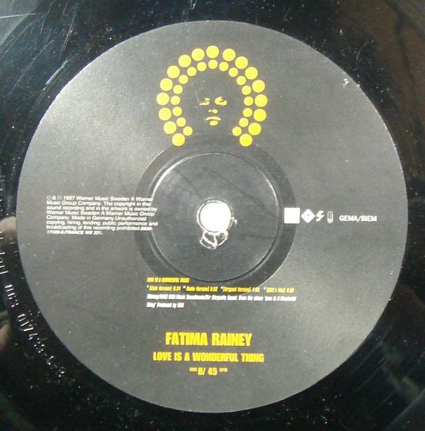 Fatima Rainey - Love Is A Wonderful Thing (12"")