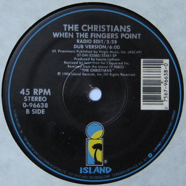 The Christians - When The Fingers Point (12")