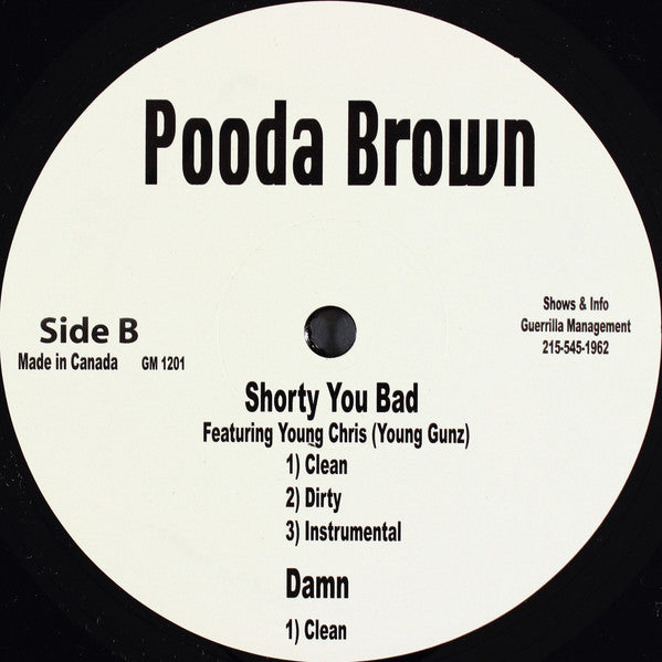 Pooda Brown - We Can Get It On / Shorty You Bad(12", Promo)