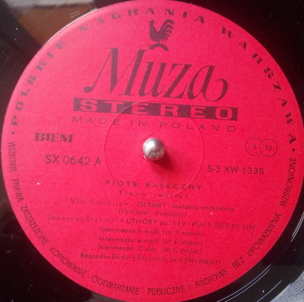 Mily Balakirev - Piano Recital(LP, Album, Red)