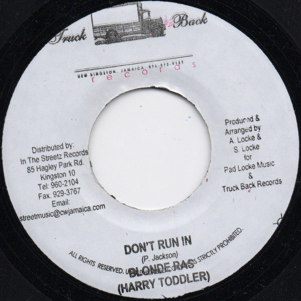 Blonde Ras* / Delly Ranks - Don't Run In / Show Off (7"")