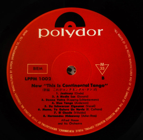 Alfred Hause And His Tango Orchestra - New ""This Is Continental Ta...
