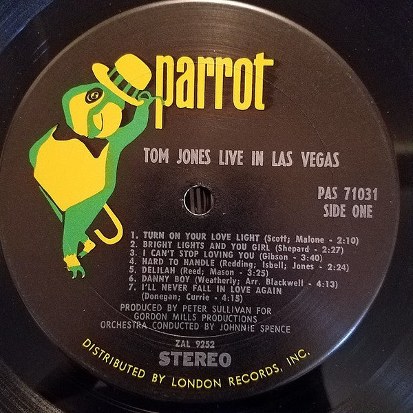Tom Jones - Live In Las Vegas (LP, Album)