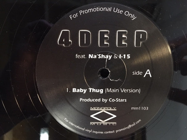 4 Deep - Baby Thug (12"", Promo)