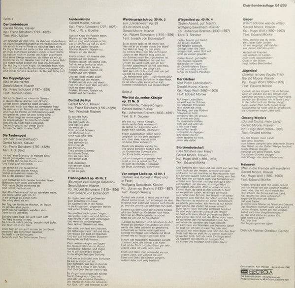 Dietrich Fischer-Dieskau - Berühmte Lieder Der Romantik(LP, Comp, C...